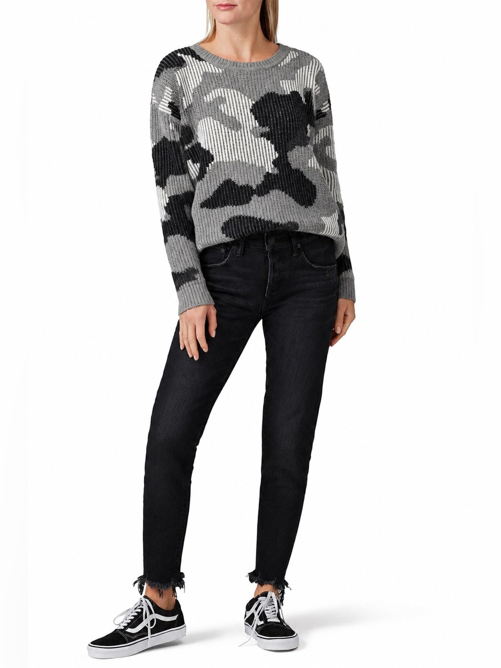 One Grey Day Formosa Camo Pullover